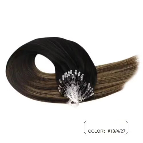 Extensions de Cheveux Remy Marron Clair, Tissées à la Main, Cheveux Vierges Bruts, Double Épaisseur, Lisses, Teints avec Traitement Chimique for sale at factory direct price