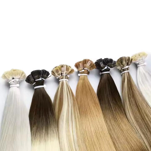 Vente en gros d'extensions de cheveux Remy teints en brun clair de 20 pouces, trame de cheveux humains vierges, couleur claire, origine for sale at factory direct price