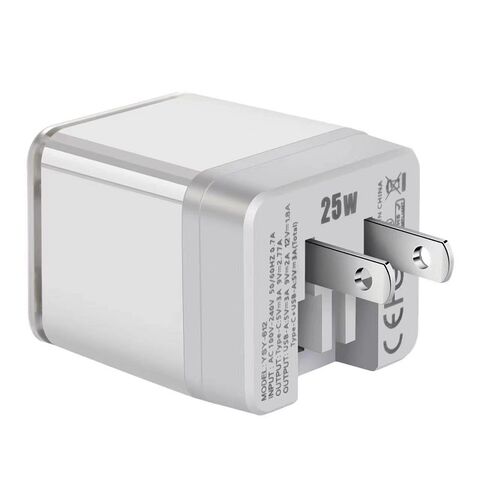 OEM Kundenspezifisches 25W-Ladegerät mit US/UK-Stecker, PD + QC3.0 Schnellladung for sale at factory direct price