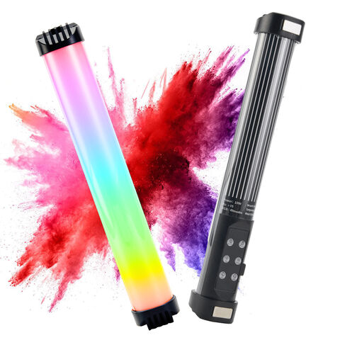 Bastão de luz LED para fotografia 2000mAh 10W RGB Modo de música Bastão de vídeo magnético portátil