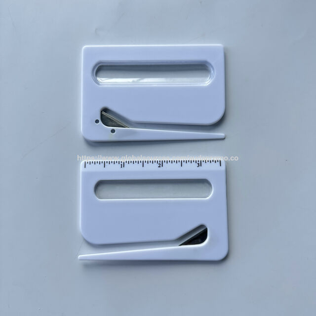 فتاحة رسائل بلاستيكية جديدة رائجة لعام 2025 مع عدسة مكبرة - سكين جيب بلاستيكي for sale at factory direct price
