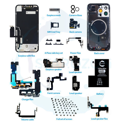 STAROZON Pièce de rechange pour téléphone portable en gros, assemblage d'écouteur pour iPhone 8 Plus, série professionnelle compatible pour réparation