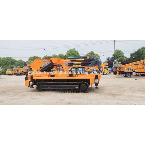 Guindaste de esteira de 50 toneladas, guindaste pesado, guindaste de construção, equipamento de elevação, mini guindaste de esteira, caminhão guindaste