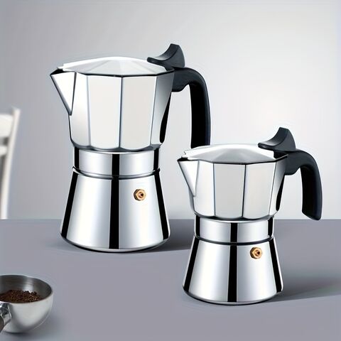 Machine à expresso en acier inoxydable 304, set de café de camping, cafetière rétro, équipement de préparation de café en extérieur for sale at factory direct price