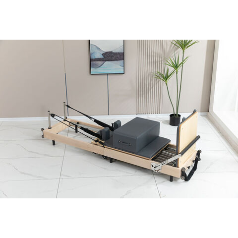 Fabrikpreis Hi-Tech Faltbarer Rubberwood Pilates Reformer Maschine Verstellbares Tragbares Pilates Bett Klappbar für Zuhause und Studio