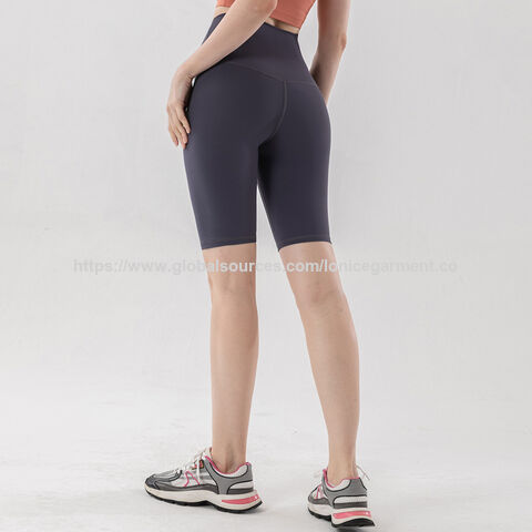 Shorts de cyclisme Naked-Feel Automne 2025 - Shorts hybrides de yoga taille haute rehausse-fesses pour salle de sport et cyclisme