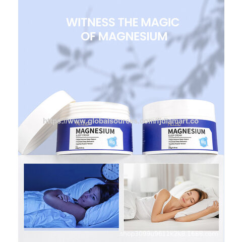 Private Label Skincare Helps Improve Sleep Pattern Magnesium Body Butter Soothes Muscle Tension Nighttime Magnesium Cream for sale at factory direct price