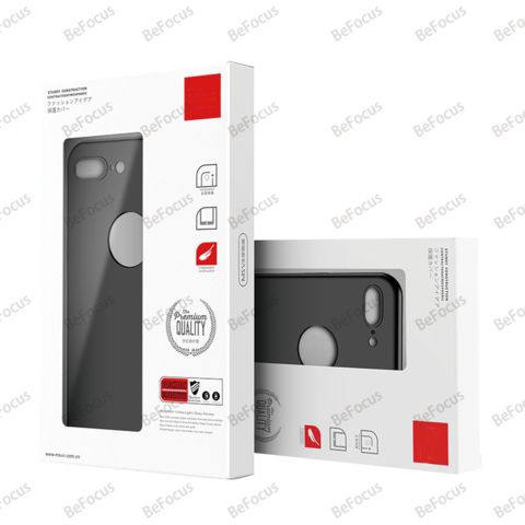 Fabricant chinois Personnaliser la couleur Style de pliage Gaufré avec insert en papier Avec fenêtre pour boîte d'emballage de coque de téléphone cadeau d'anniversaire