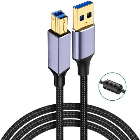 Cable de Impresora USB 3.0 de 1.5M, Tipo A Macho a Tipo B Macho, Cable de Escáner, Transferencia de Datos de Alta Velocidad para Impresoras, Discos Duros Externos de Escritorio for sale at factory direct price