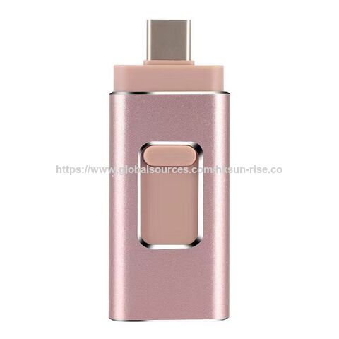 Logo Personalizado 32g 64G 128g 256g 512g USB Flash Drive Pendrive Portátil 4 en 1 OTG USB Flash Drive 16GB USB para Teléfonos Móviles