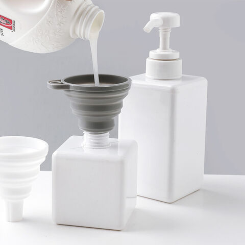 Embudo de Silicona Mini Telescópico Plegable para Verter Aceite, Boca Ancha, a Prueba de Fugas para Vino y Aceite, Dispensador de Embudo Pequeño para el Hogar