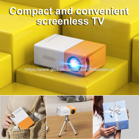Best-selling Yg300 Mini Portable Projector Yellow-white Projector ...