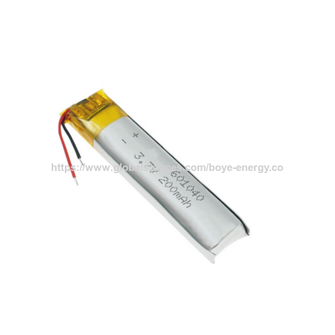 Batterie Lithium Polymère 3,7 V 200 mAh pour Casque de Sport 601040 Batteries Cylindriques Lithium Ion