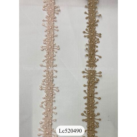 Encaje de poliéster soluble en agua para la moda - Encaje químico de alta calidad para confección y diseño for sale at factory direct price