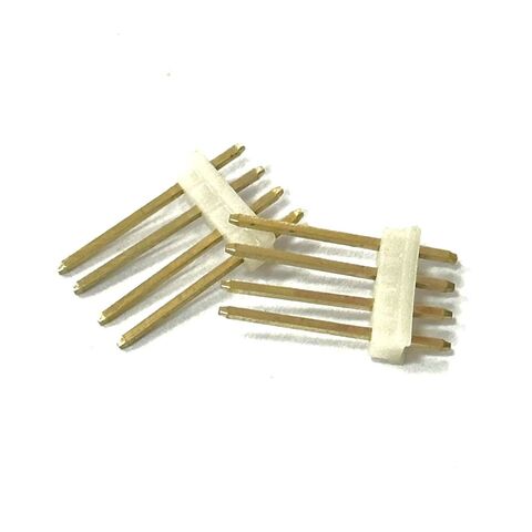 Bloque de terminales de pines aislado PBT de precisión, conector de cabezal de pines, piezas de estampación de metal de pines