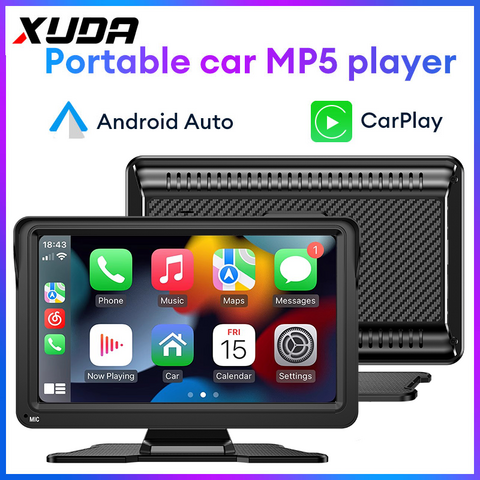 Estéreo portátil para coche de 7 pulgadas PND Cámara DVR Android Auto Carplay Pantalla Multimedia para coche for sale at factory direct price