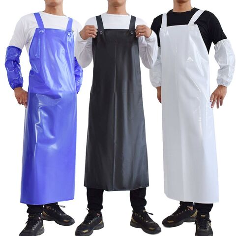 Long Tablier de Cuisine Imperméable, Tabliers de Cuisine de Sécurité pour Hommes et Femmes pour la Vaisselle