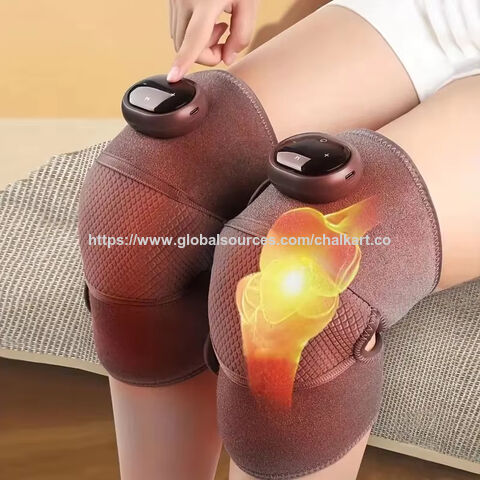 Massageador de joelho sem fio de 5 velocidades com preço de fábrica para alívio da dor, compressão quente, massageador de joelho quente com vibração para cintura e ombro