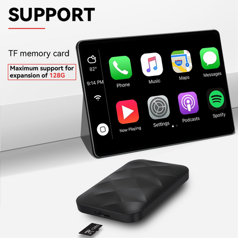 Adaptador Inalámbrico Mini CarPlay AI BOX con Memoria Expandible, WiFi Dual, Compatible con Android Auto, YouTube, Netflix, IPTV para coches Apple for sale at factory direct price