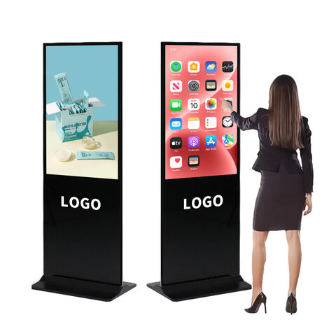 Good Price 32 43 49 50 Inch Wifi Android Floor Stand Digital Signage ...