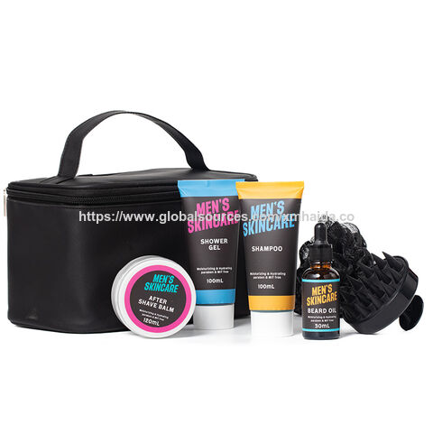 Venta al por mayor OEM de alta calidad 7 piezas champú gel de ducha aceite de barba baño y cuerpo funciona para hombres día del padre precio de fábrica proveedor for sale at factory direct price