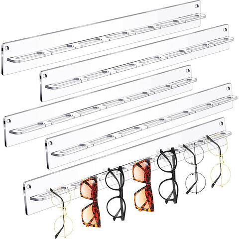Organizador de Gafas de Sol Acrílico para Montaje en Pared, Estante de Exhibición para Gafas