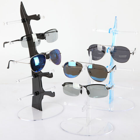 Exhibidor de gafas de sol de plástico, estante organizador de almacenamiento para gafas