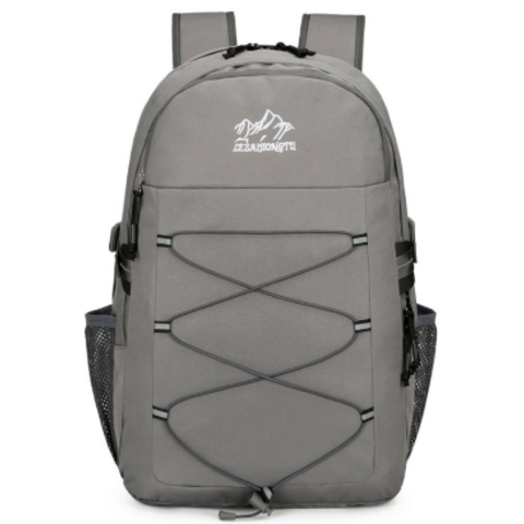 Nouveau Sac à Dos Grande Capacité Couleur Unie pour Usage Extérieur Décontracté, Sac d'École pour Étudiants, Sac de Voyage, Sac pour Ordinateur Portable