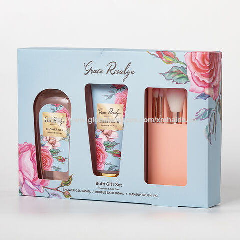 Sets de Regalo Promocionales Personalizados al por Mayor para Damas de Honor - Artículos de Baño y Ducha con Brocha Cosmética Facial para Mujer, Precio de Fábrica for sale at factory direct price