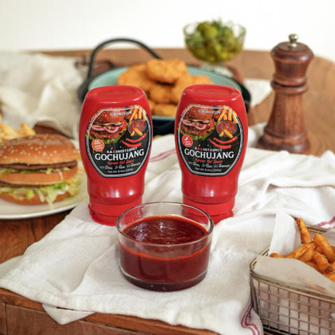 Bongsook Gochujang Salsa Coreana Picante de Miel en Tubo Fácil de Exprimir Sabor Umami Intenso Dulce y Picante Certificación HACCP FDA