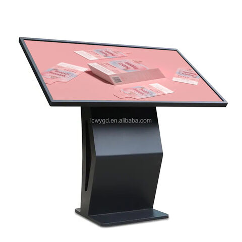 Borne interactive à écran tactile LCD horizontal de 32, 43, 50, 55, 65 pouces en gros, système Android ou Windows utilisable