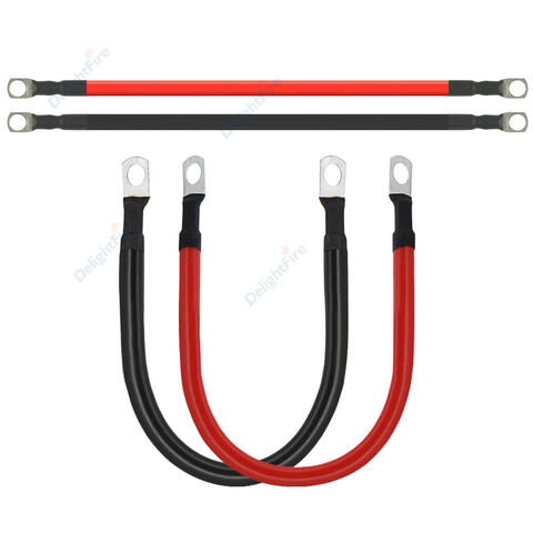 1/0 3/0 16mm2 25mm2 25mm 35mm2 10mm 2awg 6awg Terminales de crimpado automotrices de 3/8 para cable de batería de coche CC, arnés de cable de silicona solar for sale at factory direct price