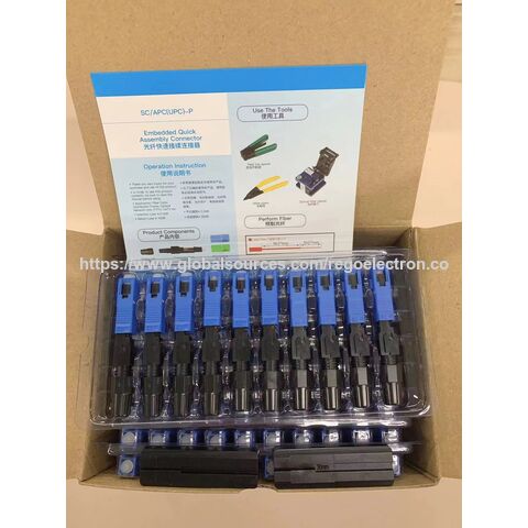 Connecteur Rapide SC/APC, SM, 55mm - Connecteur de Fibre Optique pour Montage sur Site