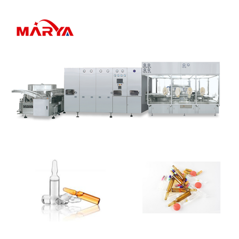 Machine de Remplissage et de Scellage d'Ampoules Certifiée CE Marya, Norme GMP pour la Production d'Injections et de Vaccins