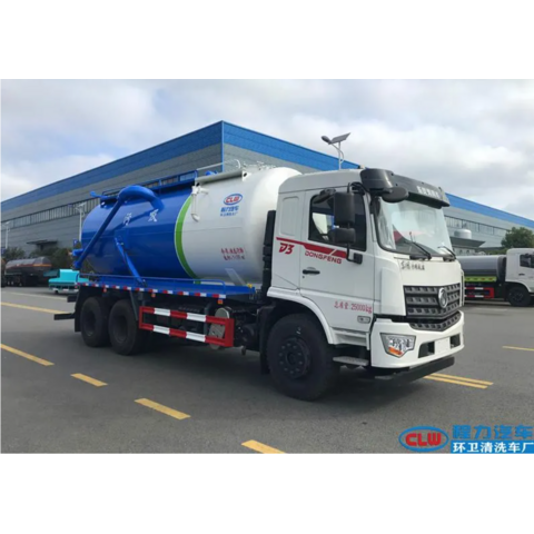 Dong feng 6x4 245HP Sewage Suction Truck 15-25CBM Large Tank Capacity for Septic Tank Cleaning and Industrial Wastewater Removal for sale at factory direct price