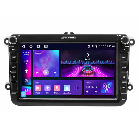 مشغل أندرويد للسيارة بشاشة مزدوجة 8 بوصة لسيارات VW Passat Golf Polo Jetta شاشة لمس واي فاي GPS Carplay Android Auto for sale at factory direct price