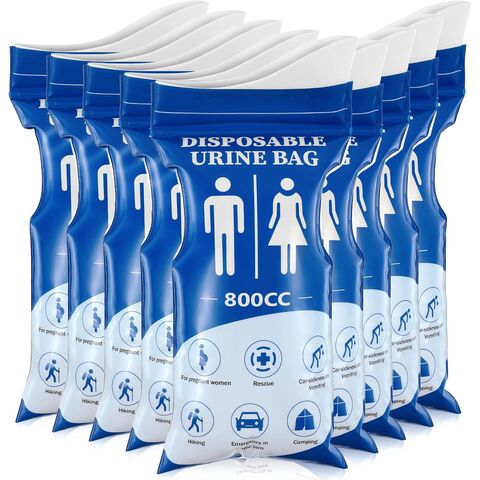 Bolsa de orina desechable de 800 ml, bolsa de orina unisex de emergencia, bolsa de orina para viaje, bolsa para vómitos for sale at factory direct price