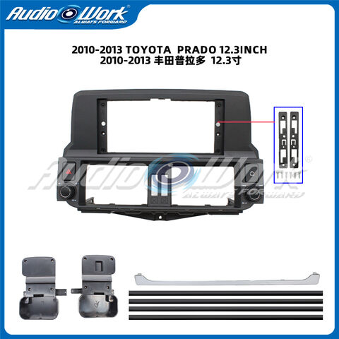 12,3-Zoll-Touchscreen für Android Autoradio DVD-Player Stereo Navigation Rahmen für 2010-2013 TOYOTA-PRADO Rahmen