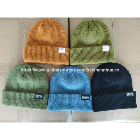 Venta al por mayor de etiquetas tejidas personalizadas para gorros de trabajo para hombre para uso en exteriores for sale at factory direct price
