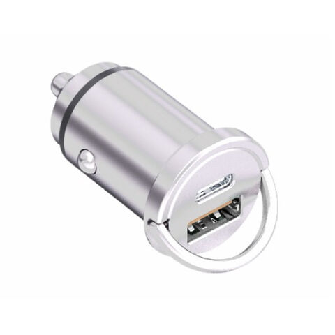 Mini USB-Autoladegerät aus Metall, intelligentes und tragbares Vollmetall-Autoladegerät mit KC CE ROHS CB FCC for sale at factory direct price