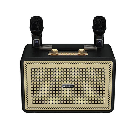 Haut-parleur Bluetooth sans fil portable 5.3 Son stéréo Basses profondes Microphone intégré pour karaoké Fête en plein air