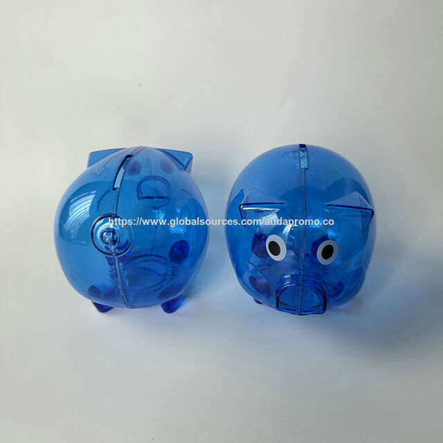 حصالة على شكل خنزير ترويجية، صناديق نقود بلاستيكية على شكل خنزير for sale at factory direct price