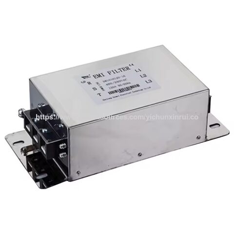 Filtre CEM de ligne 65A avec certification CE pour filtre EMI de servomoteur, filtre d'entrée 220V