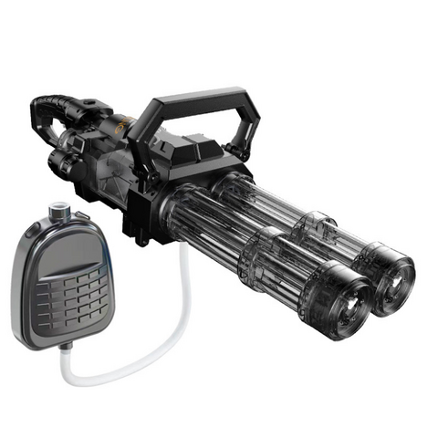 Pistolet à eau électrique rotatif à double canon; Jouet de trempage puissant de grande capacité avec longue portée