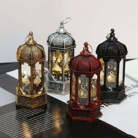EID Ramadan Lantern Muslim Islamic Lamp EID Mubarak Decoration Light Ramadan Kareem Decorations Party Supplies for sale at factory direct price