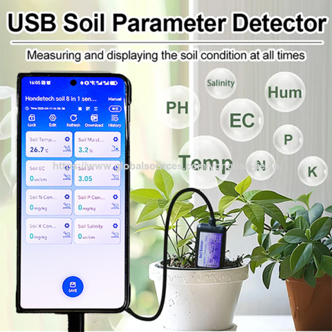 Soil Tester Equipment Nutrient Moisture Temperature Ph Npk Sensor With ...