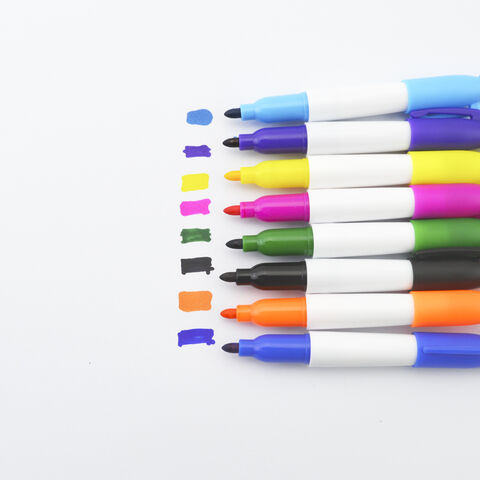 Mini colored golf marking pens, multi-color keychain markers, triangular metal ring markers for sale at factory direct price