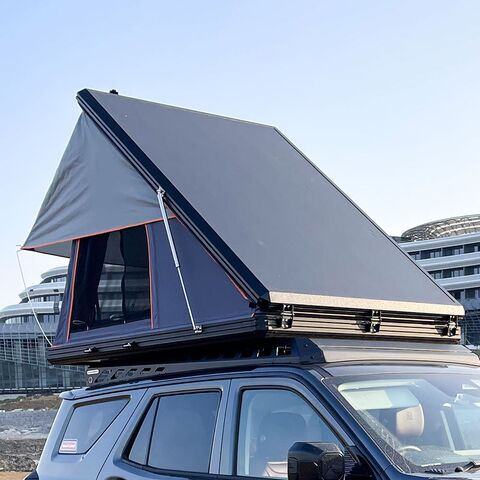 Tienda de techo ultradelgada y ligera de aluminio para camping, tienda de techo rígida para coche