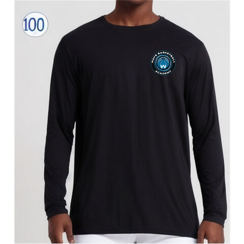 Custom Sublimation Quick Dry Blank Long Sleeve Sport t Shirt for Men