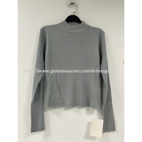 Jersey de mujer, suéter de cuello alto medio, jersey suave